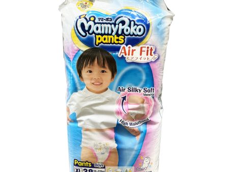 Mamy Poko Air Fit Pants Boy Diapers (Extra Large) 38pcs pack on Sale