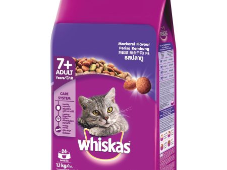 Whiskas Senior Mackerel Cat Food 1.1kg Discount