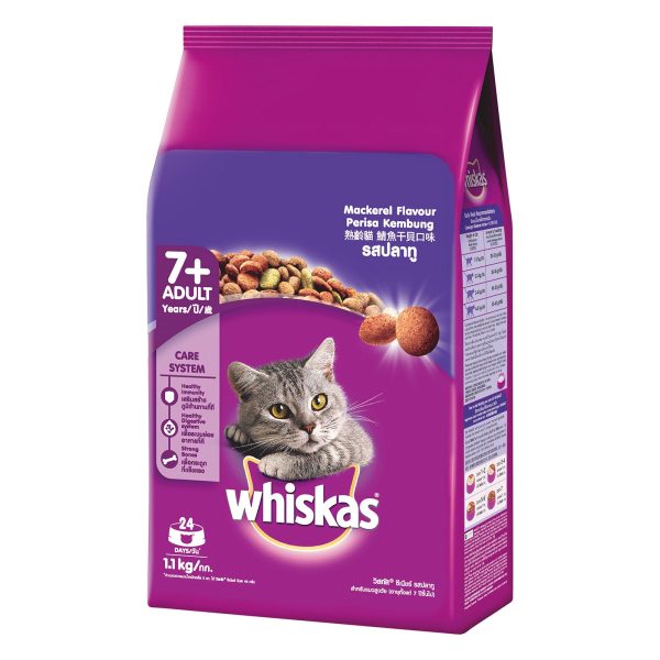 Whiskas Senior Mackerel Cat Food 1.1kg Discount