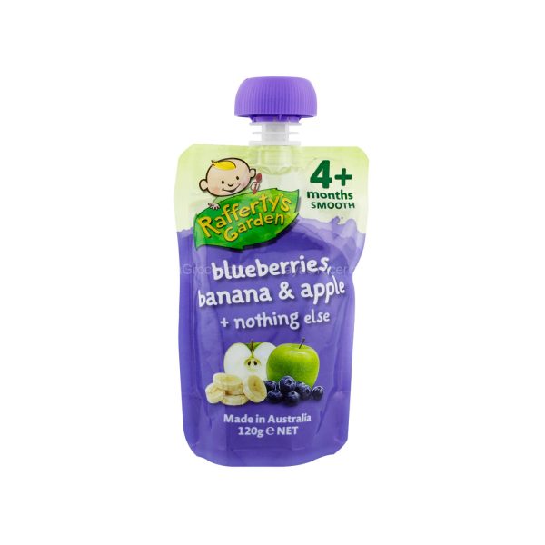 Rafferty s Garden Blueberries, Banana and Apple (4+ Months) 120g Discount