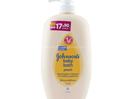 Johnsons Baby Peach Bath 750ml Online Hot Sale