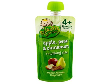 Rafferty s Garden Apple, Pear and Cinnamon + Nothing Else Smooth Baby Food (4+ Months) 120g Online