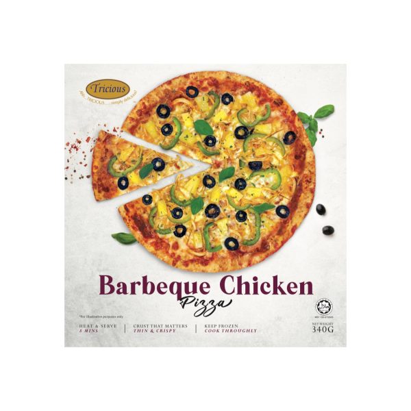 Tricious 9.5 Inch BBQ Chicken Pizza 340g Discount