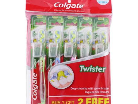 Colgate Twister Toothbrush (Medium) 1pack Discount