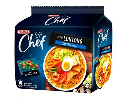 Mamee Chef Lontong Flavour Instant Noodle 101g x 4 on Sale