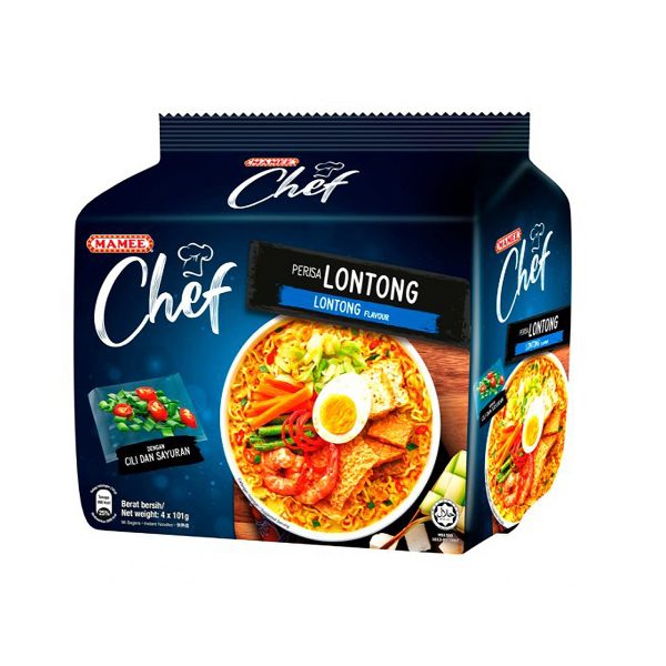 Mamee Chef Lontong Flavour Instant Noodle 101g x 4 on Sale