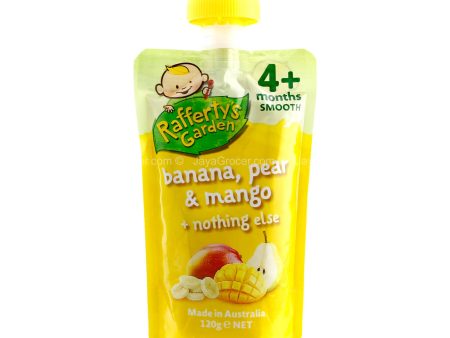 Rafferty s Garden Banana, Pear & Mango Smooth Baby Food 120g Online Sale