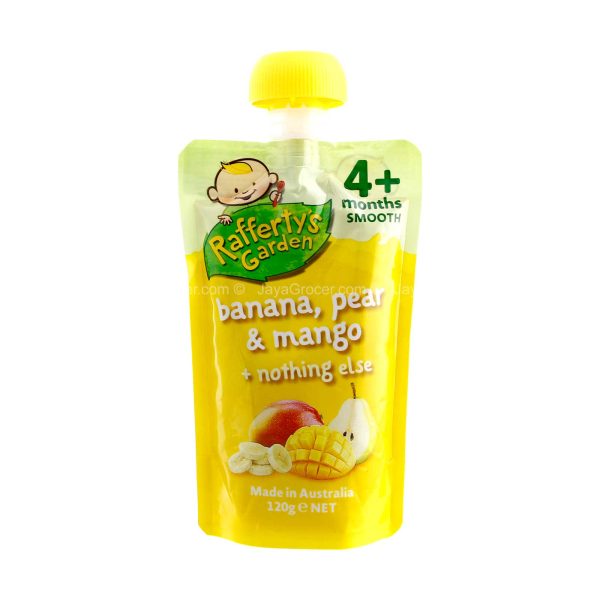 Rafferty s Garden Banana, Pear & Mango Smooth Baby Food 120g Online Sale