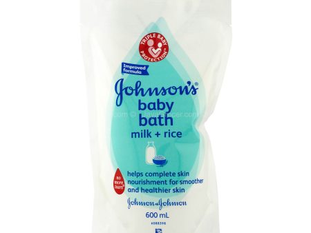 Johnson’s Baby Bath Milk + Rice Refill 600ml For Discount