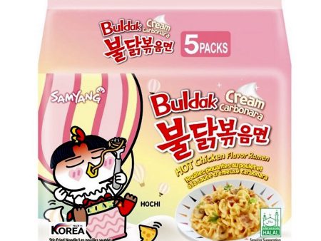 Samyang Buldak Hot Chicken Carbonara Ramen 140g x 5 Sale