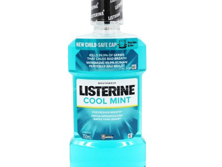 Listerine Cool Mint Antibacterial Mouthwash 750ml Online now