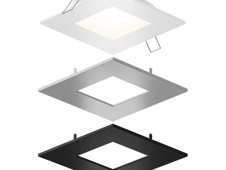 Square Led Recessed Panel Light With Multi Trim For Cheap