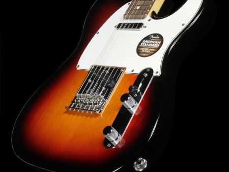 Used Fender American Standard Telecaster Rosewood Fingerboard Electric Guitar Three-Tone Sunburst Supply