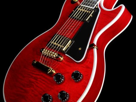 Used Gibson Custom Shop Les Paul Custom Electric Guitar Wine Red Sale