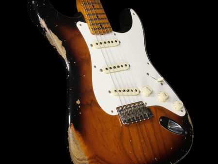 Fender Custom Shop 1956 Roasted Ash Stratocaster Heavy Relic Electric Guitar 2-Tone Sunburst For Sale