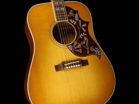 Used 2015 Gibson Montana Hummingbird Acoustic Guitar Heritage Cherry Sunburst For Cheap