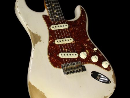 Used Fender Custom 1961 Roasted Alder Stratocaster Heavy Relic Guitar White Blonde Fashion