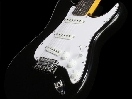 Used Squier By Fender Vintage Modified Stratocaster Electric Guitar Black Online Sale