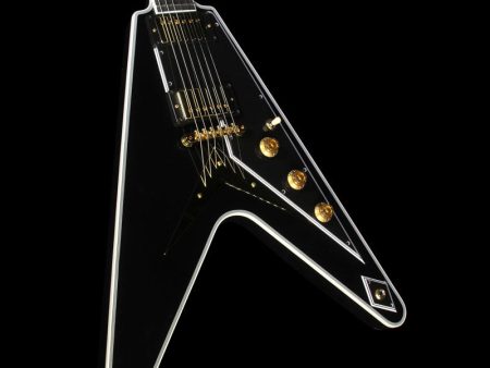 Used 2016 Gibson Custom Shop Flying V Custom Electric Guitar Ebony Discount